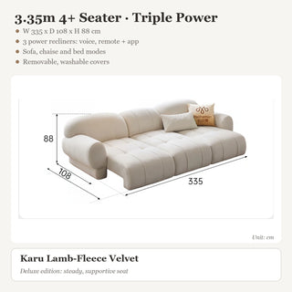 3.35m 4+ Seater · Triple Power