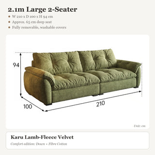 2.1m Large 2-Seater