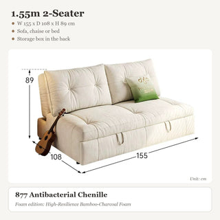 1.55m 2-Seater