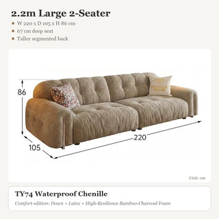 2.2m Large 2-Seater
