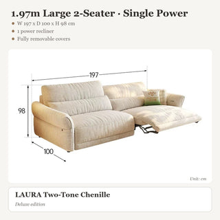 1.97m Large 2-Seater · Single Power