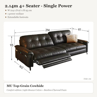 2.14m 4+ Seater · Single Power