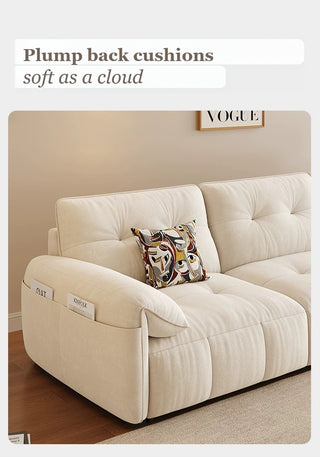 Plump back cushions