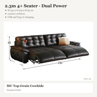 2.3m 4+ Seater · Dual Power