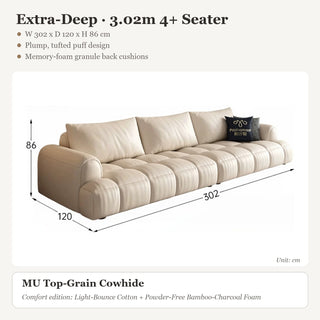 Extra-Deep · 3.02m 4+ Seater