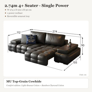 2.74m 4+ Seater · Single Power