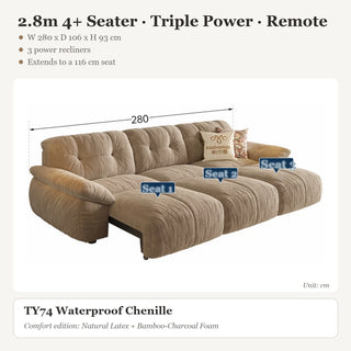 2.8m 4+ Seater · Triple Power · Remote