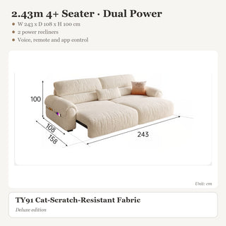 2.43m 4+ Seater · Dual Power