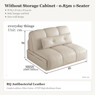 Without Storage Cabinet · 0.85m 1-Seater