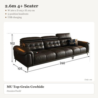 2.6m 4+ Seater