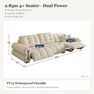 2.85m 4+ Seater · Dual Power