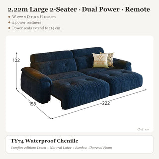 2.22m Large 2-Seater · Dual Power · Remote