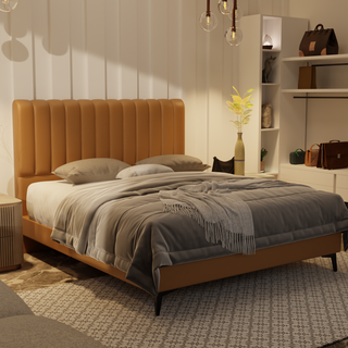 Delane Genuine Leather Divan Bed Frame