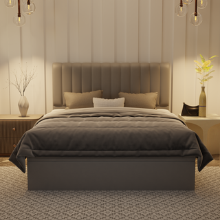 Delane Genuine Leather Storage Bed (Gas Lift)