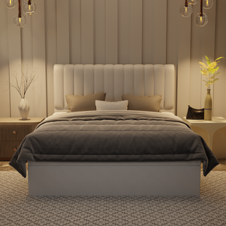 Delane Genuine Leather Storage Bed (Gas Lift)