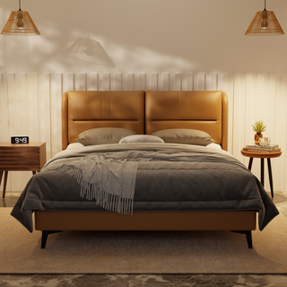 Linqe Genuine Leather Divan Bed Frame