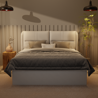 Linqe Genuine Leather Storage Bed (Gas Lift)