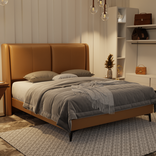 Grenne Genuine Leather Divan Bed Frame