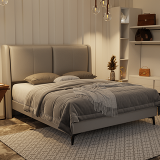 Grenne Genuine Leather Divan Bed Frame