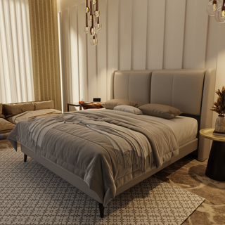 Grenne Genuine Leather Divan Bed Frame