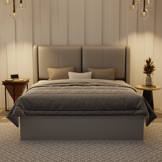 Grenne Genuine Leather Storage Bed (Gas Lift)