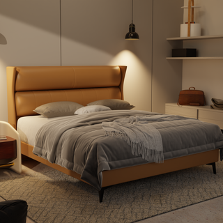 Kimble Genuine Leather Divan Bed Frame