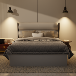 Kimble Genuine Leather Storage Bed (Gas Lift)