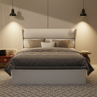 Kimble Genuine Leather Storage Bed (Gas Lift)