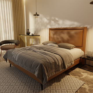 Jinny Genuine Leather Divan Bed Frame