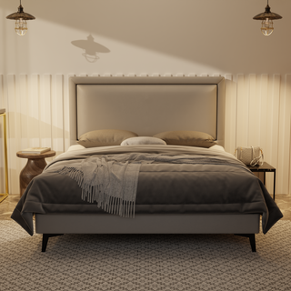 Jinny Genuine Leather Divan Bed Frame