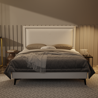 Jinny Genuine Leather Divan Bed Frame