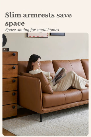 Slim armrests save space