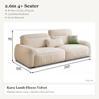 2.6m 4+ Seater