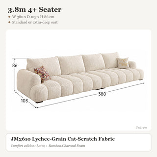 3.8m 4+ Seater
