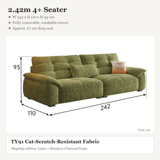 2.42m 4+ Seater