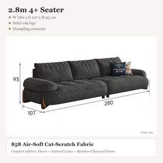 2.8m 4+ Seater