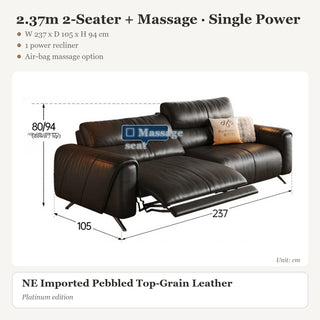 2.37m 2-Seater + Massage · Single Power