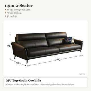 1.9m 2-Seater