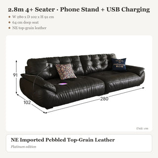 2.8m 4+ Seater · Phone Stand + USB Charging