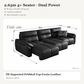 2.63m 4+ Seater · Dual Power