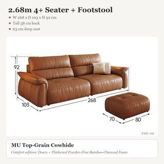 2.68m 4+ Seater + Footstool