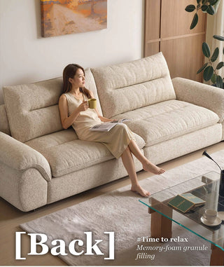 Memory-foam granule back