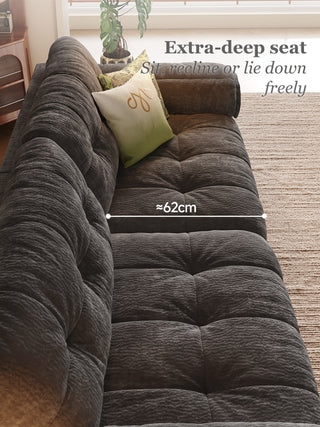 Extra-deep seat, approx. 62 cm