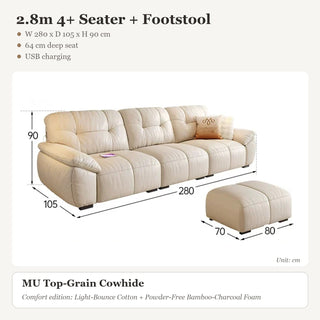 2.8m 4+ Seater + Footstool