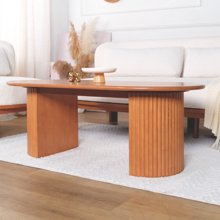 Tomeo Wooden Oval Coffee Table