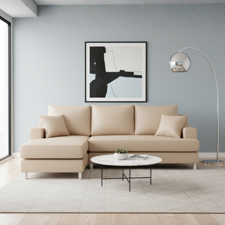 Aurora Faux Leather L-Shape Sofa