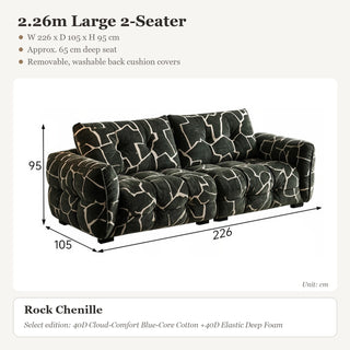 2.26m Large 2-Seater