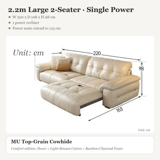 2.2m Large 2-Seater · Single Power