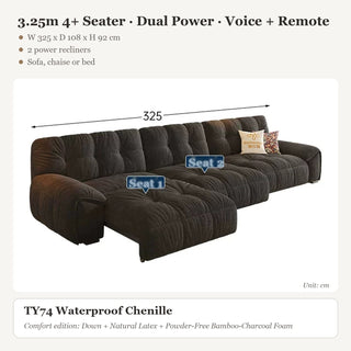 3.25m 4+ Seater · Dual Power · Voice + Remote