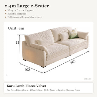 2.4m Large 2-Seater